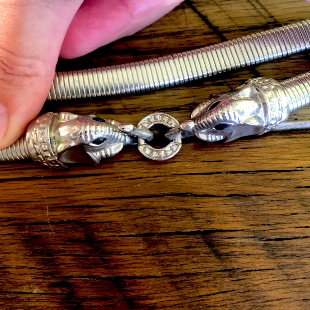 Vintage Silver Elephant Belt